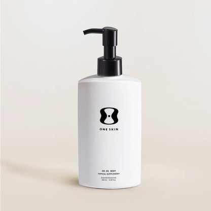 oneskin BODY OS-01 Peptide Topical Supplement & Skin Longevity Age Reversal Moisturizer | Safe for Sensitive Skin, Fragrance-Free, 250 mL / 8.45 oz